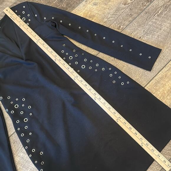 Express Women's Bodycon Grommet Mini Dress Black Size M - Picture 7 of 9